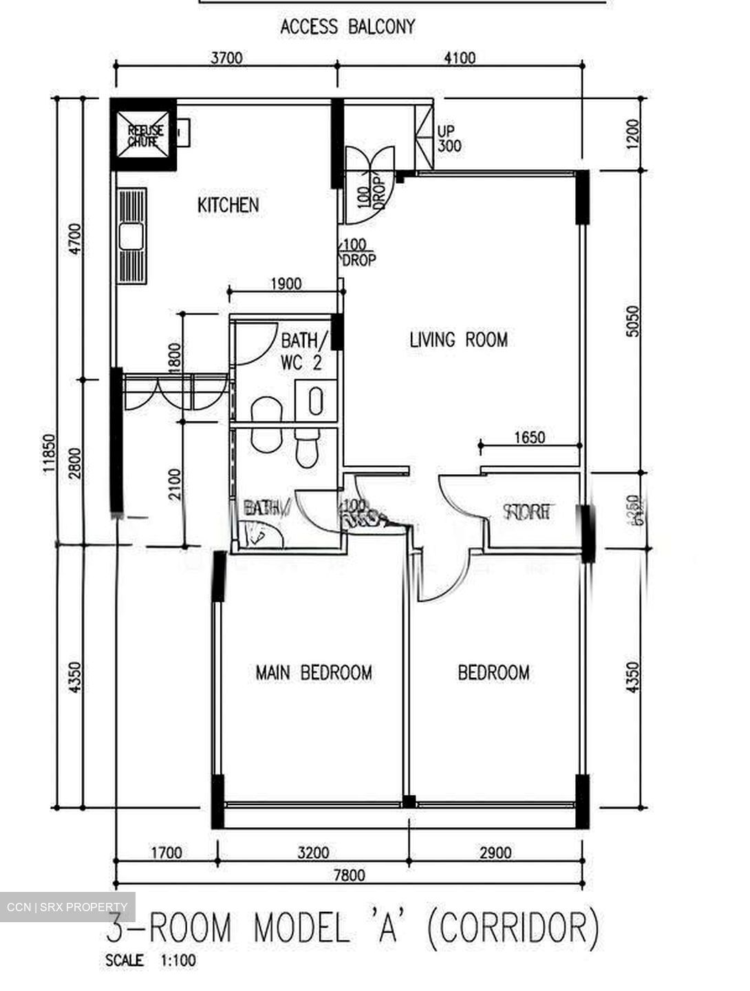 Blk 640 Rowell Road (Central Area), HDB 3 Rooms #627935811